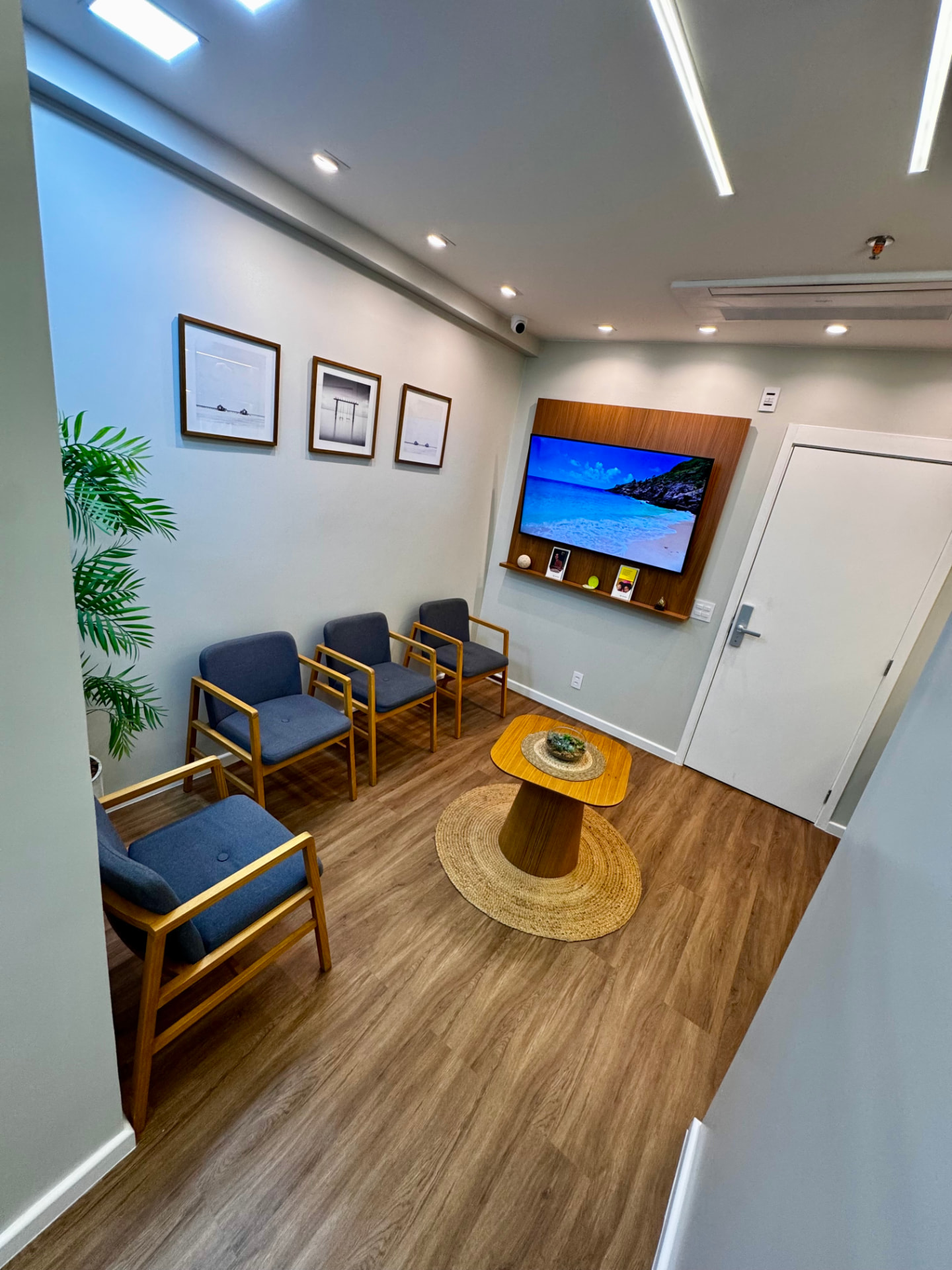 Sala de espera da clínica odontológica no Tatuapé